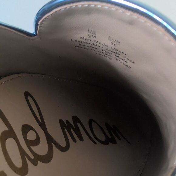 Sam Edelman Size 6 Linnie Mule In Metallic Sky, NEW - Picture 9 of 11